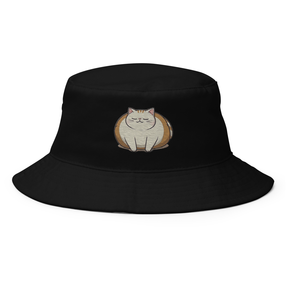 cat embroidered bucket hat - My Store