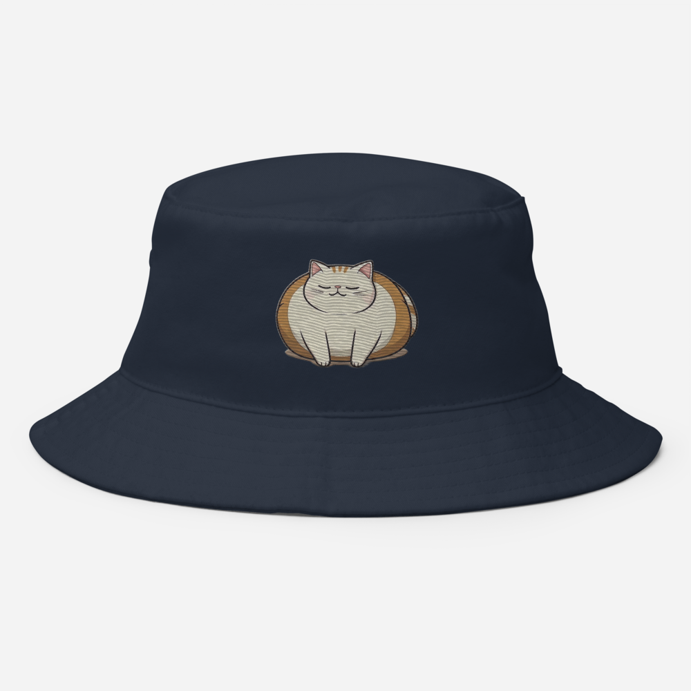 cat embroidered bucket hat - My Store